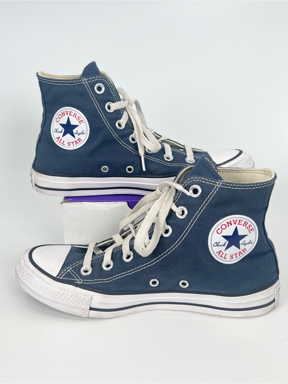Converse Chuck Taylor All Star High Top Sneakers Shoes Navy Blue - WOMENS 7